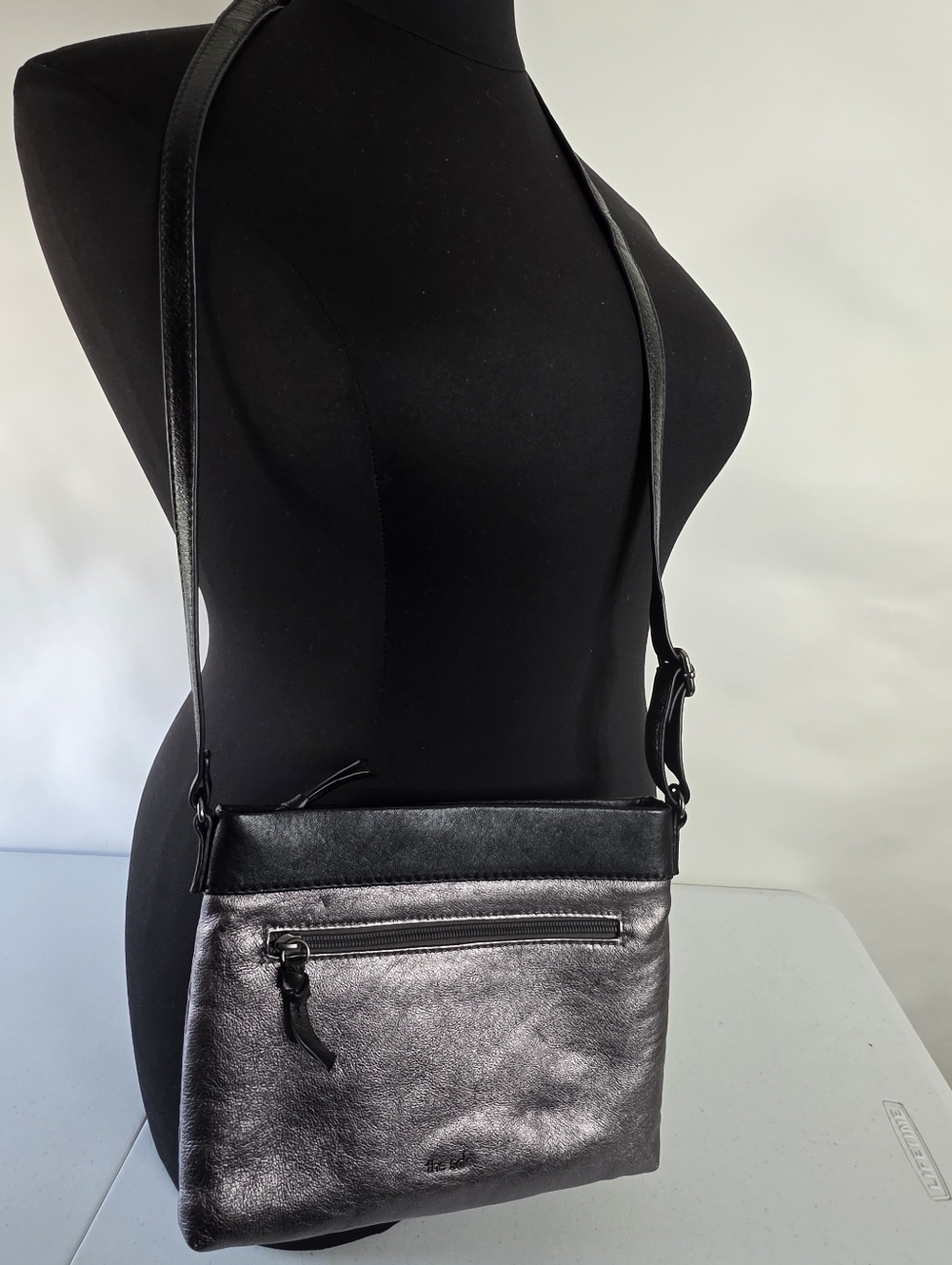 The Sak Sanibel Metallic Leather Crossbody Bag Small Multi-colored Purse